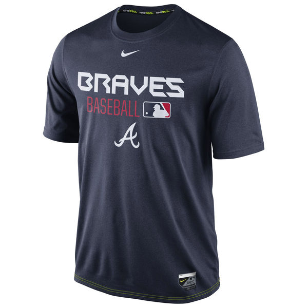 MLB Men Atlanta Braves Nike Legend Team Issue Performance TShirt Navy->mlb t-shirts->Sports Accessory